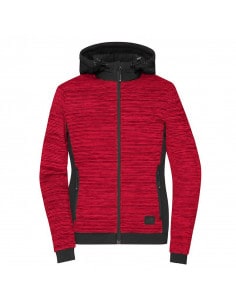Women's Hybrid Hooded Jacket Synthetic Down Dupont Sorona James & Nicholson