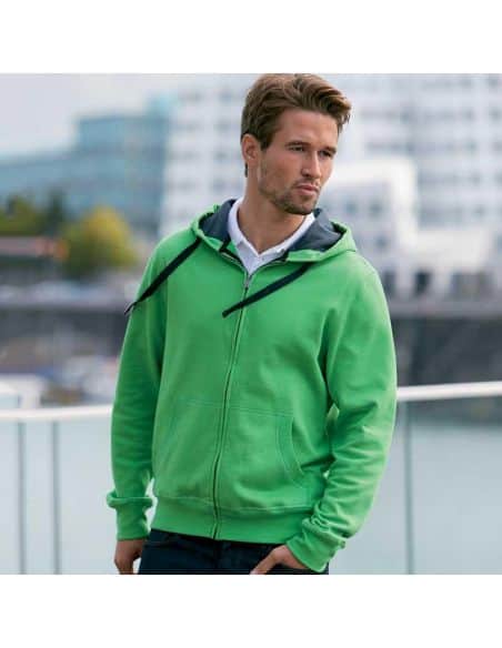 Sweatshirt Homme Déperlant et antitache à capucheJames & Nicholson