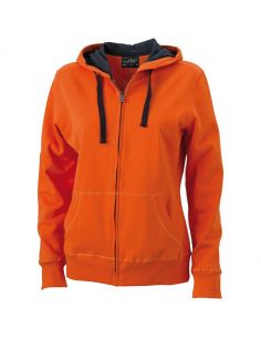 Sweatshirt Femme Déperlant et antitache à capucheJames & Nicholson