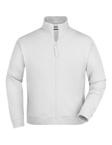 Sweatshirt Homme Zippé 100% Coton James & Nicholson