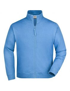 James & Nicholson Men's Zip Sweatshirt 100% Cotton