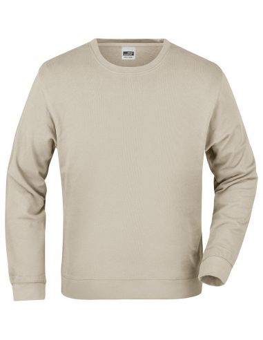 Men's sweatshirt round neck 100% Cotton James & Nicholson