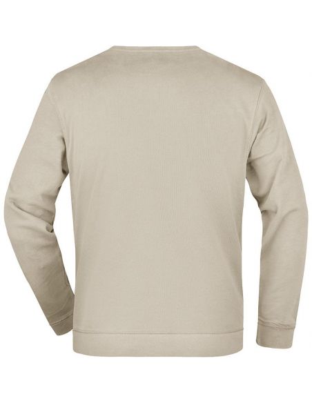 Sweatshirt Homme col rond 100% Coton James & Nicholson