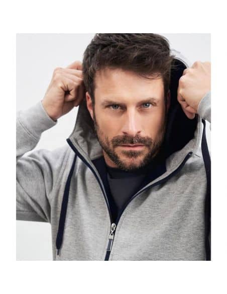 Sweatshirt Homme Doublé Polaire à Capuche 385g/m²James & Nicholson
