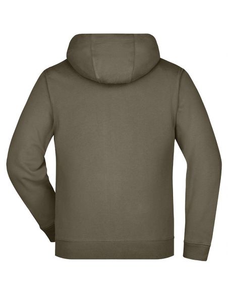 James & Nicholson Men's Fleece Lined Hooded Sweatshirt 385g/sqm