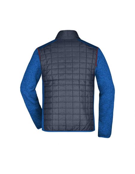 James & Nicholson Men's Hybrid Fleece Jacket