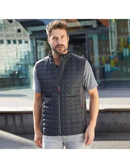 James & Nicholson Men's Hybrid Fleece Vest