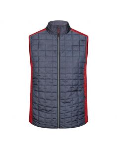 James & Nicholson Men's Hybrid Fleece Vest