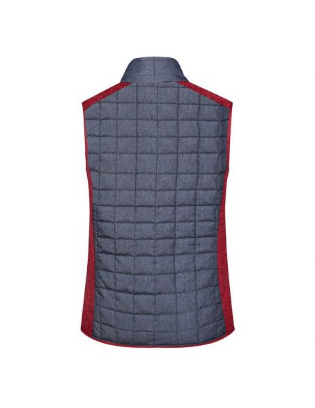 James & Nicholson Women's Hybrid Fleece Vest