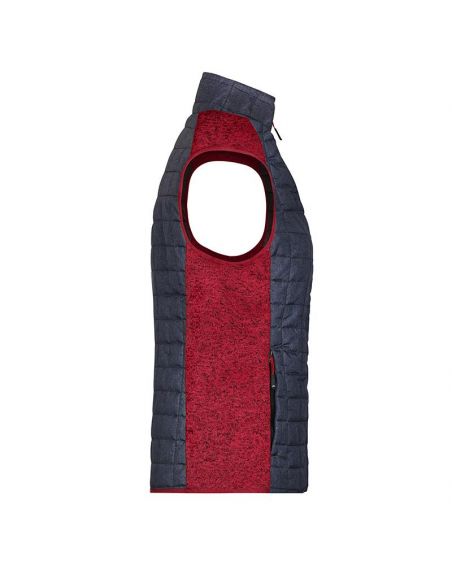 James & Nicholson Women's Hybrid Fleece Vest