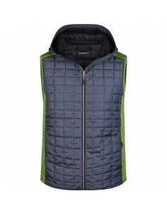 Gilet  polaire Hybride à Capuche Homme James & Nicholson