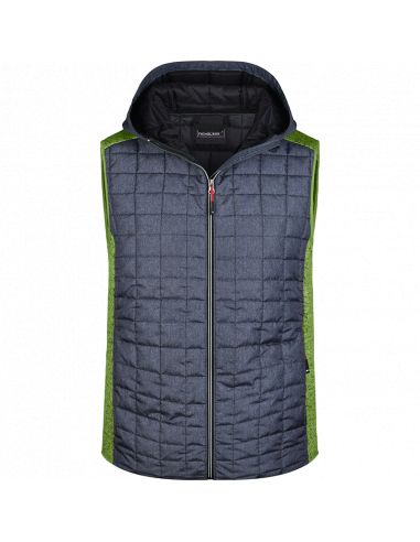 Gilet  polaire Hybride à Capuche Homme James & Nicholson