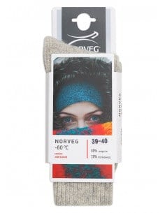 Pack 5 Thermal Wool Socks Extreme Cold Women Norveg