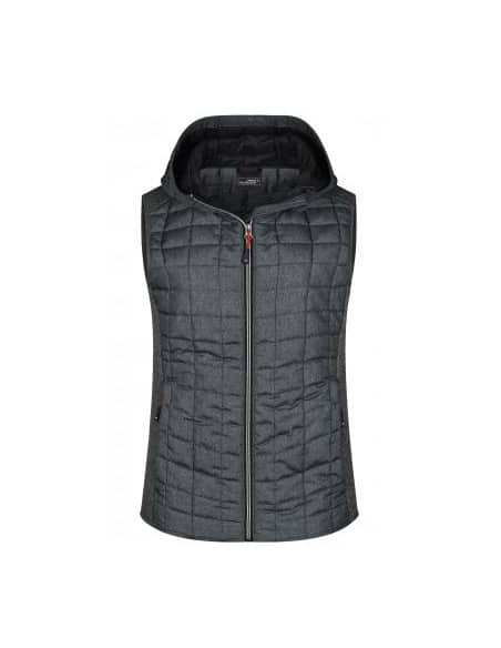 Gilet polaire Hybride à Capuche Femme James & Nicholson