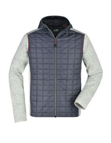 Men's Quilted Hybrid Vest James & Nicholson