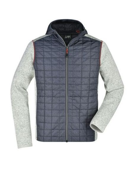 Men's Quilted Hybrid Vest James & Nicholson