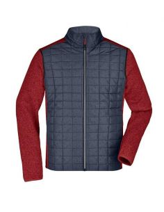 James & Nicholson Men's Hybrid Fleece Jacket