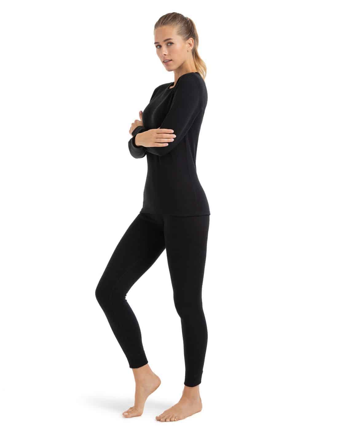 Women's thermal jersey/leggings set round neck Protection -30°C