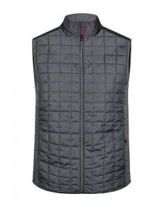 James & Nicholson Men's Hybrid Fleece Vest