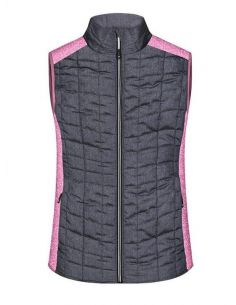 James & Nicholson Women's Hybrid Fleece Vest