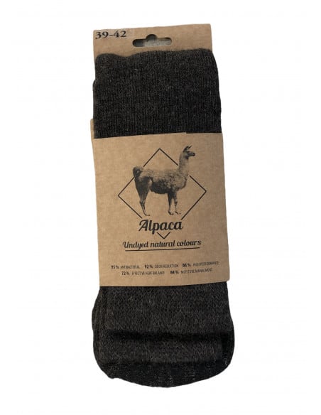 Alpaca and merino wool mountain socks, thick and soft