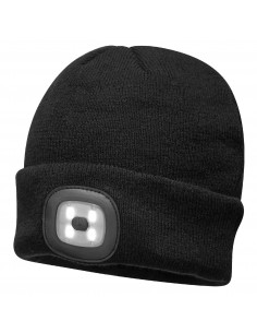 Bonnet lumineux à LED - rechargeable Portwest