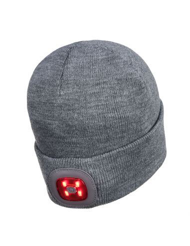 2 Pièces Chapeau de Bonnet LED Unisexe avec 3 Modes de Lumière Blanche  Chapeau Lumineux Bonnet Tricotée d'hiver Unisexe Rechargeable par USB avec  Lampe de Poche Chapeau Chaud (Noir, Gris) : 