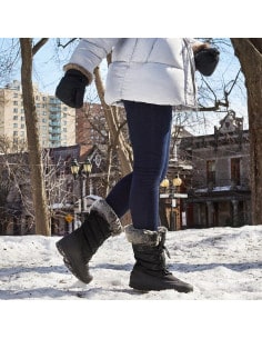 Acheter Baskets d'hiver pour enfants, bottes de neige pour garçons et  filles, chaussures de randonnée en plein air, garde au chaud, chaussures de  marche sur glace, en coton, pour enfants