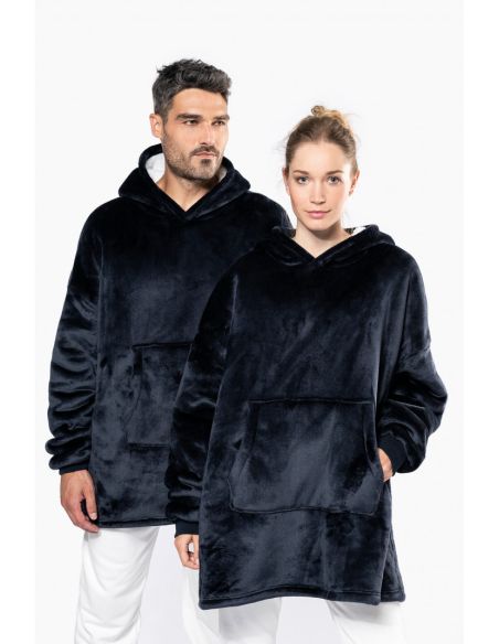 Sweat Plaid Polaire Oversize