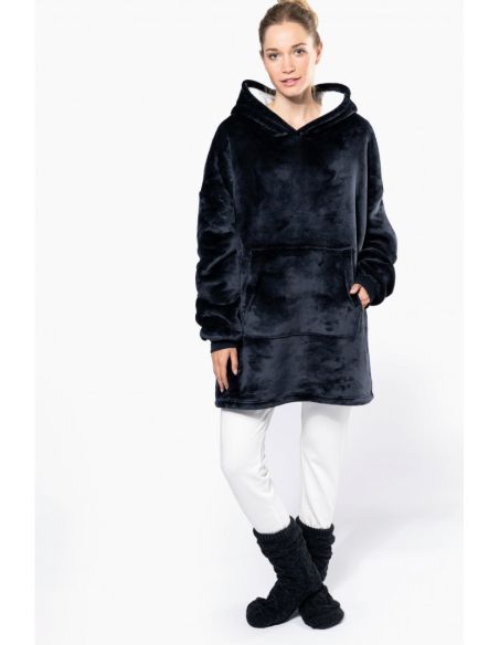 Sweat Plaid Polaire Oversize