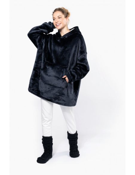 Sweat Plaid Polaire Oversize