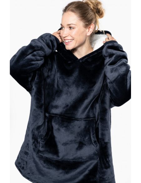 Sweat Plaid Polaire Oversize