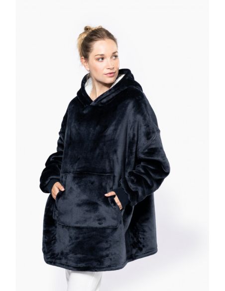 Sweat Plaid Polaire Oversize