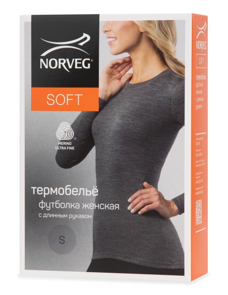 Maillot Thermique en Laine Mérinos Femme Norveg Soft