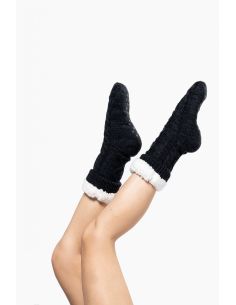 Snocks 2x Chaussettes En Laine Femme Hiver Chaussettes Chaudes Homme  (43-46, 3x Mix) : : Mode