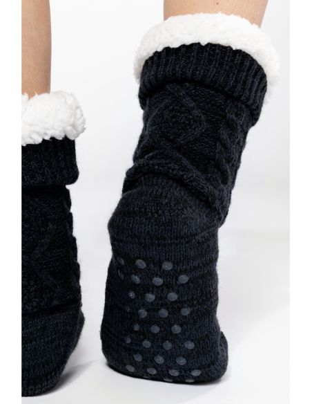 Sur Chaussette Lounge épaisse Doublée Sherpa Ultra Chaude Femme