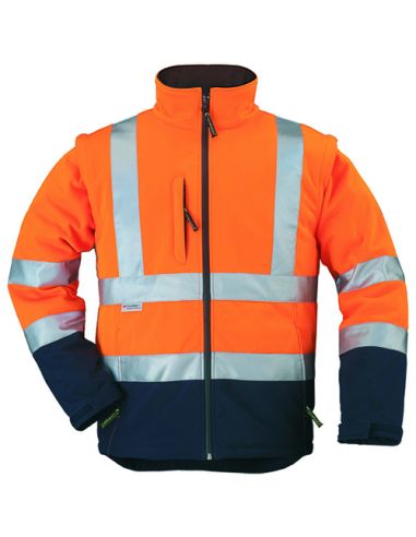 Coverguard High Visibility Work Jacket with Removable Sleeves