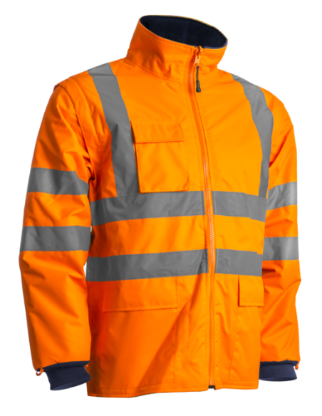 Parka de Travail 4 en 1 Haute Visibilité