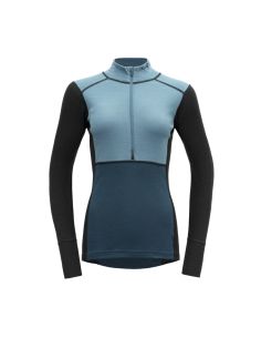Maillot Thermique Col Zippé 100% Laine Mérinos pour Femme