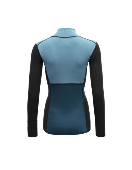 Maillot Thermique Col Zippé 100% Laine Mérinos pour Femme