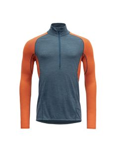 Maillot Thermique de Sport Zippé en Laine Mérinos 130 g/m² pour Homme