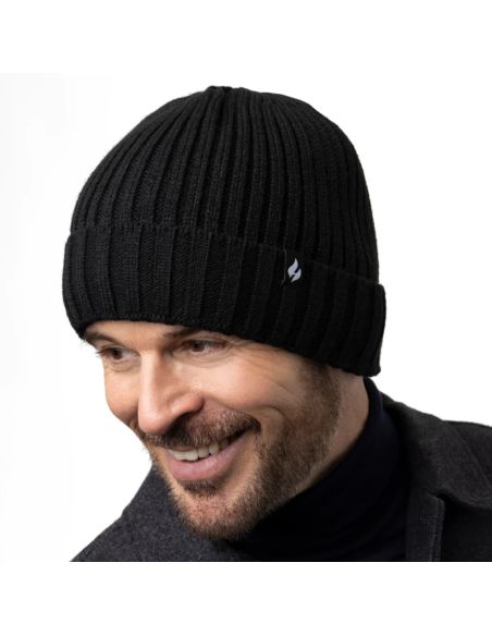 Bonnet Doublé à revers pour Homme Heat Holders