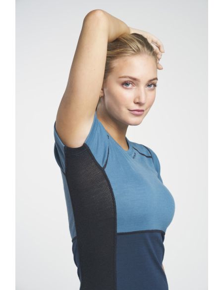 Maillot Thermique à manches courtes en Laine Mérinos pour Femme