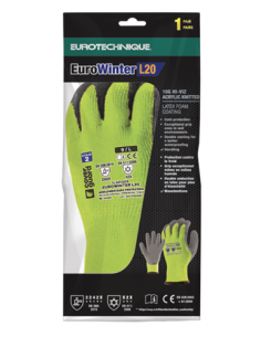 Professional gloves with Eurowinter L20 grip Coverguard