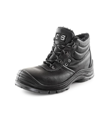 Fur-Lined Winter Safety Ankle Boot CXS Nickel S3