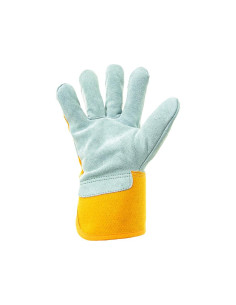 lush-Padded Leather and Cotton Winter Gloves Dingo Winter CXS 2
