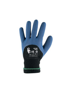 Work gloves with latex grips