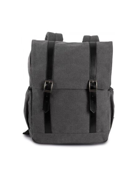 16L City Canvas Backpack with Flap