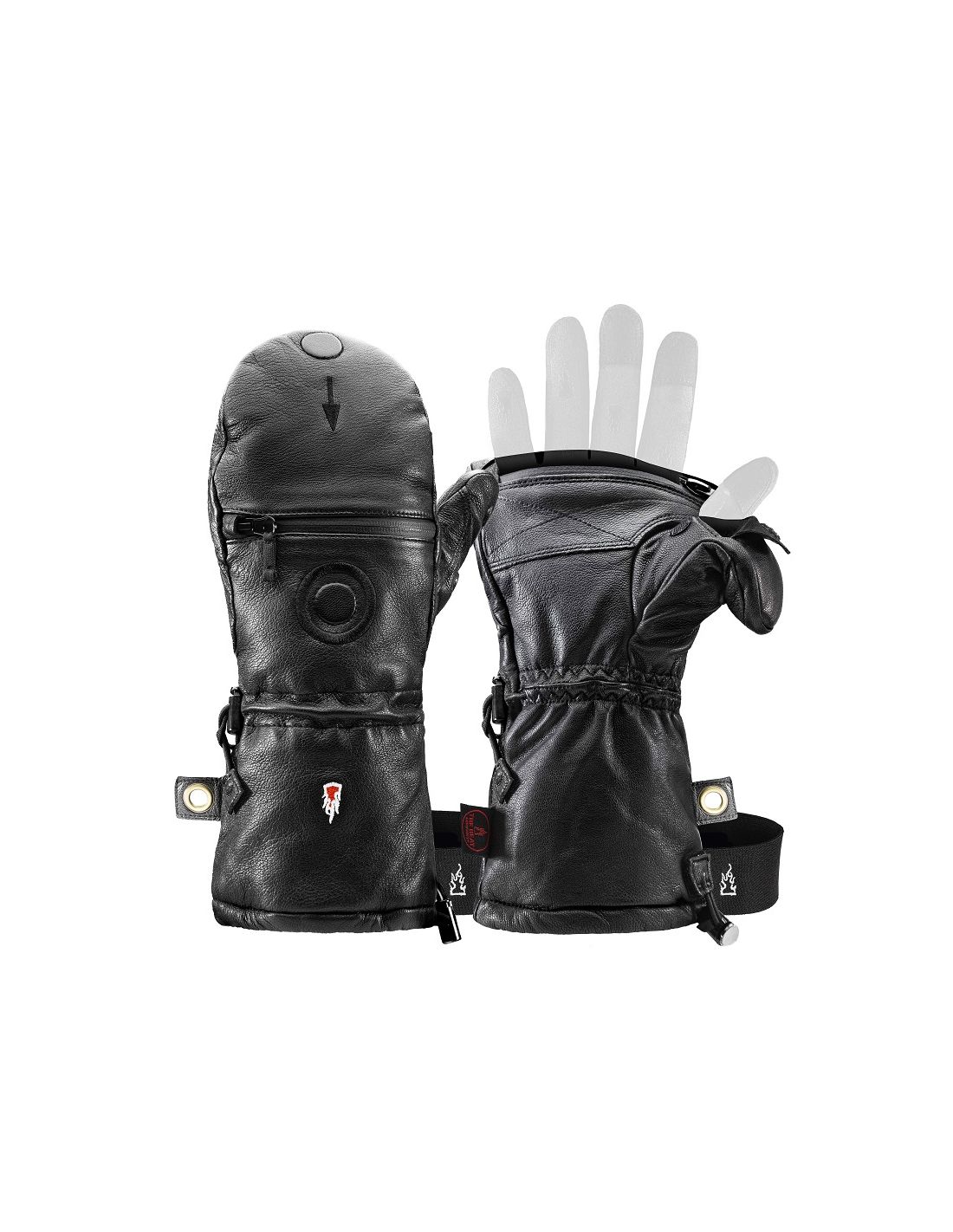 Moufles Chauffantes USB Pour Vélo Et Ski - Imperméables, Taille Unique Réglable, Température ~50°C