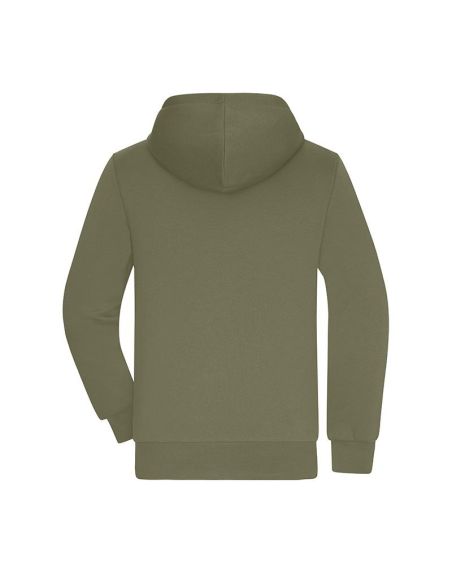 Hooded Zip-Up Sweatshirt for Men Sherpa-Lined
